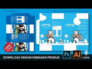 Download Desain Kemasan Produk Minuman Susu Coreldraw Dan Photoshop Gratis