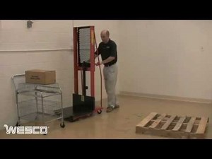 1000 lb Platform Model Hydraulic Stackers from Wesco