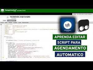 Configurar SCRIPT no tampermonkey para agendamento VFS GLOBAL