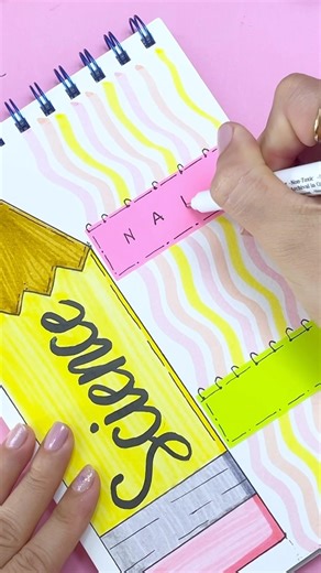 DIY Creative Front Page Idea: Science ✏️#shorts #frontpage #anhhongcalligraphy