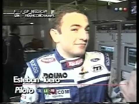 1998 F1 Belgian GP - Esteban Tuero (Minardi) interview (SPA)