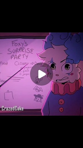 🍰 Cake 🍰 on Instagram: "Non-cropped vid on YT, also Cupcake plush should be out for the next video 🍰 I can't wait #art #animation #meme #piggy #clowny #crazedcake"