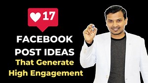 Here are 17 Facebook post ideas that are sure to generate high engagement: You can think of these Facebook post ideas as tips. These tips for Facebook post ideas will prompt your Facebook fans to fall over each other to like, share, and comment on your posts. 1. Start with a Story 2. Use # in post 3.The post What Is Trending 4. Time Your Posts 5. Take a Selfie 6. Repost Viral Photos 7. Ask Questions 8. Post With Purpose . . . . & Many more Watch Now: https://youtu.be/3i1Dr0_uIkY So there you go…