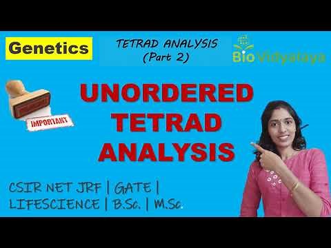 Tetrad Analysis (Part 2): Unordered with question practice | Genetics | Lifesciences | CSIR