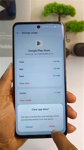 how to clear data in google Play Store || clear cache on google play store