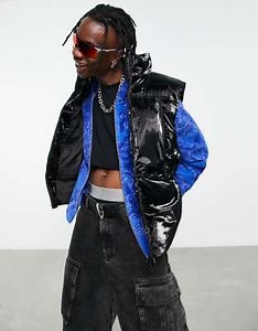 ASOS DESIGN vinyl vest in black | ASOS