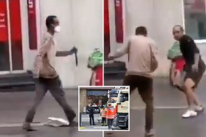 Moment knifeman who killed 3 is fought off by German citizens during rampage