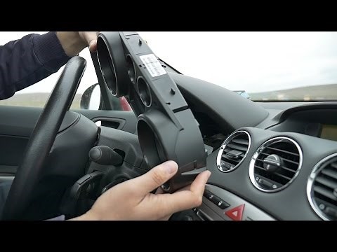 Peugeot 308 Instrument panel cluster removal and refitting