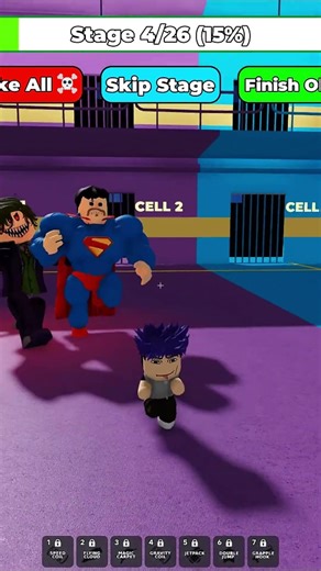 Superman & Batman's Prison Run Obby #roblox #prisonschool #dollhouse