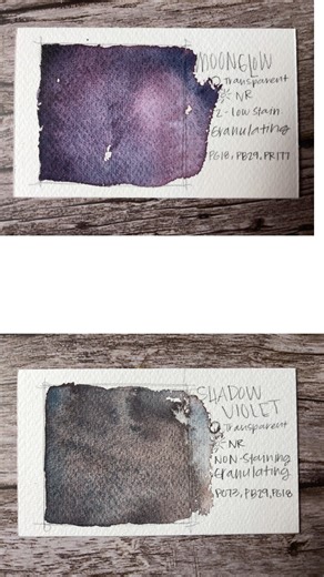 Moonglow https://danielsmith.com/color-stories/watercolors/moonglow-watercolor/ Water frees this amazing three-pigment blend to perform miracles. Watch and wait as Anthraquinoid Red floats, Ultramarine Blue settles and Viridian grays the resulting violet color. Selectively blot and lift a surface wash to expose delicate blue-greens. A description of the fascinating light and dark washes can never match a personal experience! Use Moonglow in shadows and as a silhouette pigment and enjoy its react