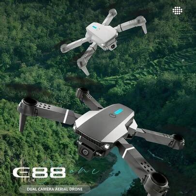 E88 Mini Drone, Equipped With Dual Cameras, 360 ° Rotation, Stunt Posture, Optical Flow Positioning, Altitude Maintenance, Foldable RC Quadcopter, Supports Wi Fi, Remote Control - Perfect For Indoor/Outdoor Use, Perfect Holiday Gift, Drone Takeoff | SHEIN