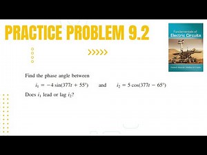 Practice Problem 9.2 | Fundamental of Electric Circuit 6th by Charles Alexander