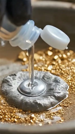 Mercury in Gold #goldmining #mercury #goldrush