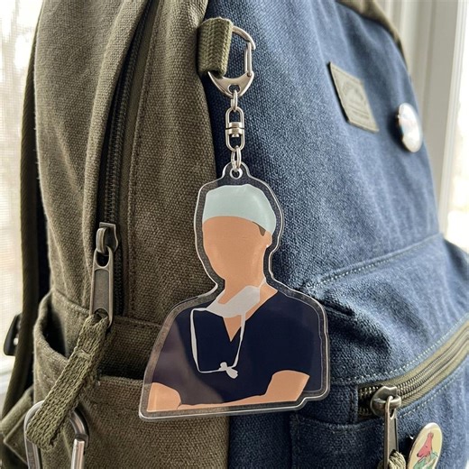Male Nurse Acrylic Keychain | Surgeon Doctor Minimalist Charm | Healthcare Worker Appreciation Gift | Male Nurse for Bags - Etsy