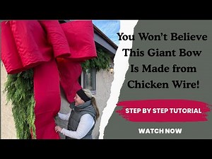 You Won’t Believe This Giant Bow Is Made from Chicken Wire!