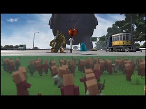 Villager News: WAR But It's Robot Probe Instead Of Giant Creeper