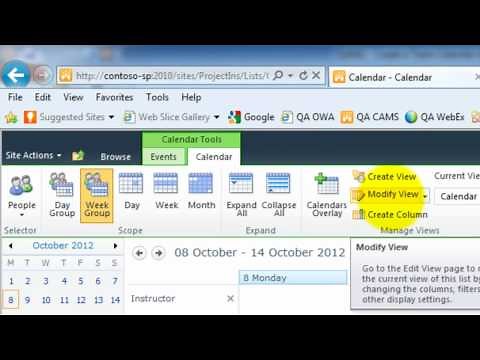 Create a Team Calendar using SharePoint 2010