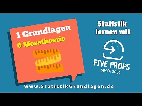 1.6 Variablen messen - Messtheorie