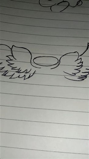 Cute Angel Wings Drawing Easy Step by Step 🪽