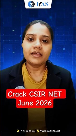 Crack CSIR NET June 2026 with IFAS