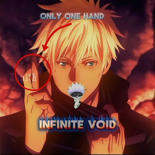 "Gojo Domain expansion infinite void"