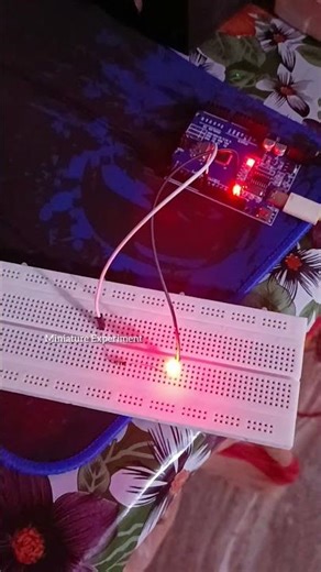 My first arduino programming | Led Blink for 1 second #arduinoproject #scienceexperiment #shorts