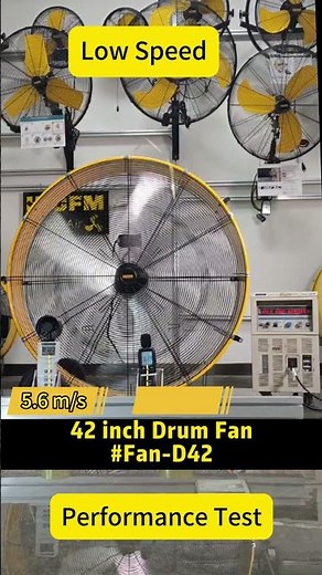 Airflow and noise performance -42" Drum Fan