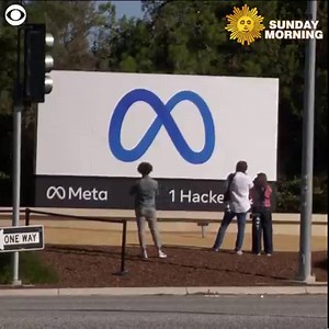31K views · 476 reactions | Facebook announced it is changing its corporate name to Meta, and a new sign was unveiled at its headquarters in Menlo Park, California, on Thursday. The company says the names of its social networks, like Facebook and Instagram, will stay the same. https://cbsn.ws/2ZBqxwC | CBS Sunday Morning | Facebook