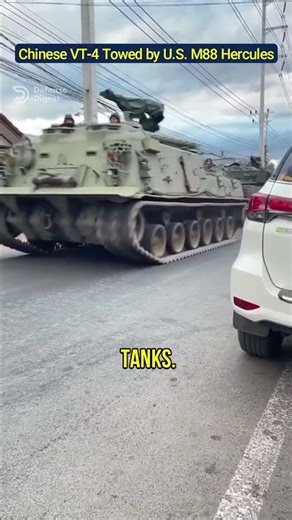 Chinese VT 4 Tank Towed by U S M88 Hercules!