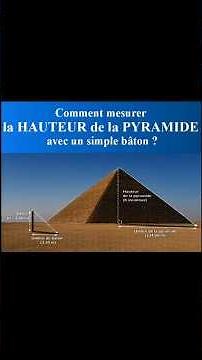 PYRAMID Height? Thales' Theorem