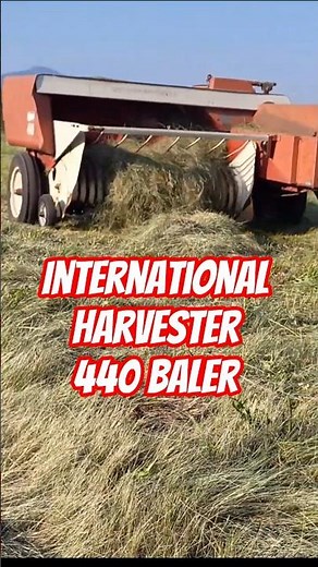 Using 1960's IH 440 Square Baler #internationalharvester #hay #baler