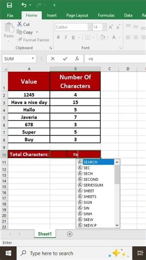 Master SUMPRODUCT + LEN Formula in Excel | Count Total Characters in Excel Easily