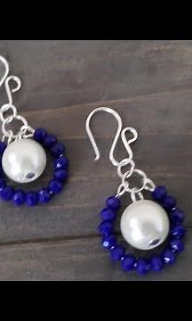 Easy earring tutorial for beginners,how to make earrings at home, wire wrapping jewelry tutorial diy