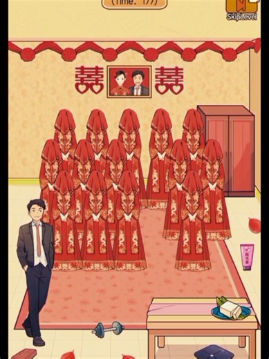 Which one is his real bride? 🤯 #BrainTeaserBizarroEdition #minigame #fyp #viral #usa