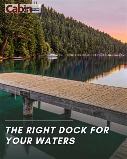 A dock can add a lot to a waterfront property. Learn about the different types of docks that you should consider getting for your cabin. Learn about your options: https://www.cabinlife.com/articles/the-right-dock-for-your-waters/ | Cabin Life