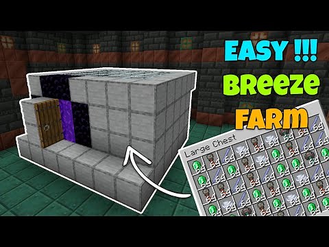 Easy AFK Breeze farm in Minecraft 1.21+