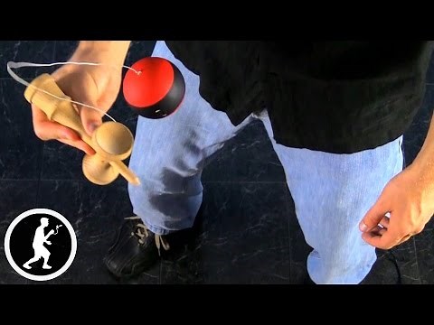 Big Cup Kendama Trick with Catching Techniques