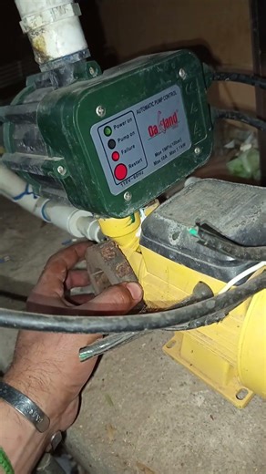 Automatic water tank solution turns red #cistern #waterpump