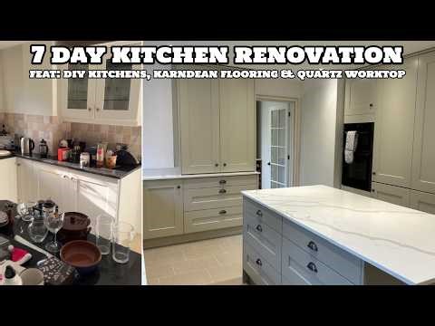 7 Day Kitchen Renovation feat DIY Kitchens, Karndean Flooring & Quartz Worktop