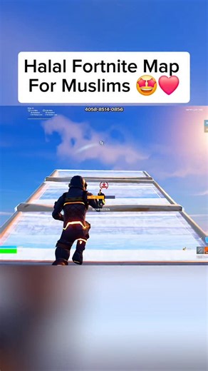 @nasheedmap on Instagram: "💖 Halal 1v1 Build Fight – For Muslim Gamers Only 🤩❤️ Play a special 1v1 map with Nasheeds . Great for Muslim players looking for a clean and fun experience. 🎮 Map Code: 4058-8514-0856 #viralllll #fortnitemap #viralfortnite #fyp"