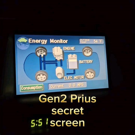 2004-2009 Gen2 Prius secret screen.