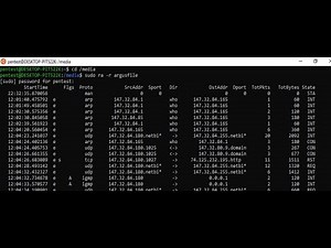 Using Argus client on Linux to convert pcap into different format
