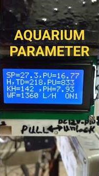 Aquarium Water Parameters #aquarium #arduino #shorts