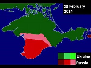 Russian invasion of Crimea (2014) (animated map) (every day) Ruslarin Kırım ıstilası (2014)
