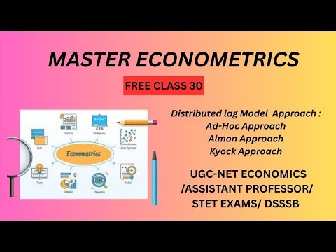 FREE ECONOMETRICS CLASS 30: Approches to distributed Lag Model