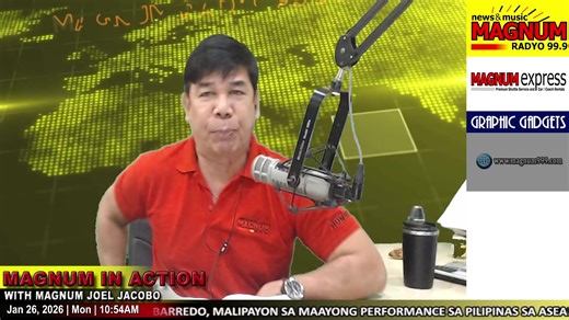 MAGNUM IN ACTION! WITH MAGNUM JOEL JACOBO 01-26-25 Disclaimer: NO COPYRIGHTS INFRINGEMENT INTENDED MUSIC BELONGS TO THE RIGHTFUL OWNER #MagnumRadyo #Magnum99.9 #magnumlivetiktok | Magnum Live