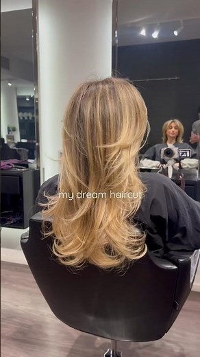 MY DREAM HAIRCUT!! layered haircut w/ bangs 🌼 #hair #hairstyle #haircut