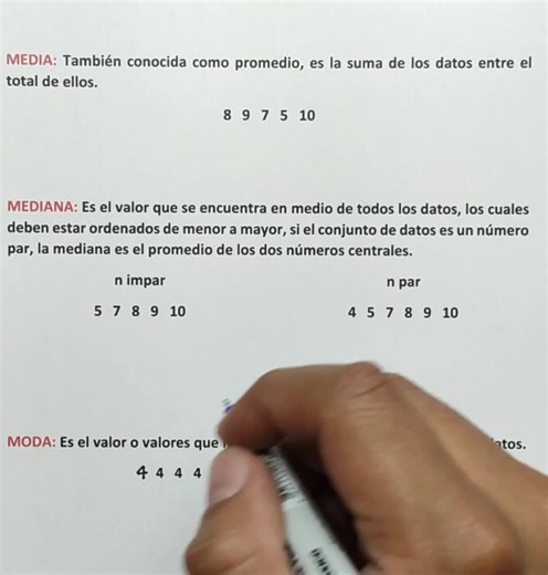 316K views · 14K reactions | Media, mediana y moda. Importante en estadística ✌️ | IngE Darwin | Facebook