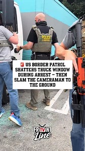 FrontLine Tv on Instagram: "Man filming an arrest outside Home Depot in East LA, a man captured Border Patrol agents breaking a truck window with a baton — moments later, he was slammed to the ground and arrested. 😳📹🚔 📍East Los Angeles, CA #FrontlineTV #BorderPatrol #EastLA #HomeDepot #ImmigrationEnforcement #PoliceUseOfForce #CaughtOnCamera #BreakingNews #FYP"
