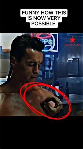 Insane Terminator Scene #terminator #arnie #bikers #ai #futuristic #movieclips #shorts